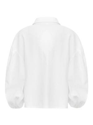 Kids Boys Long Sleeve Lace-up Solid Color Medieval Pirate Shirt back image