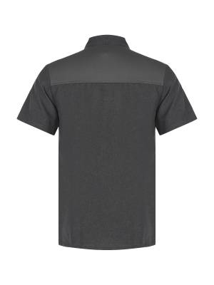 Adults Short Sleeve Stand Collar Button Chef Shirt Kitchen Uniform back image