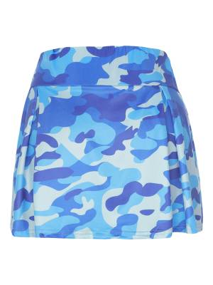 Women A-line High Waist Pleated Sport Skirt for Tennis Golf back image