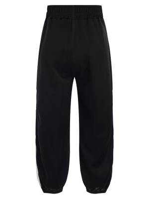 Kids Boys Side Buttons Sports Cuffed Sweatpants back image
