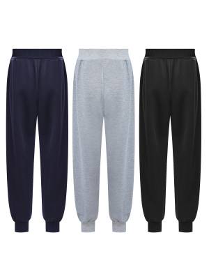 Kids Boys 3pcs Pack Solid Color Sports Sweatpants with Pockets back image