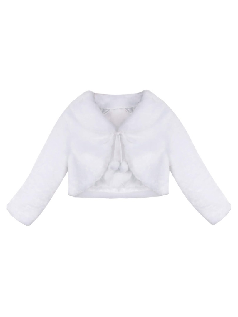 Faux Fur Shrug Coat for Girls