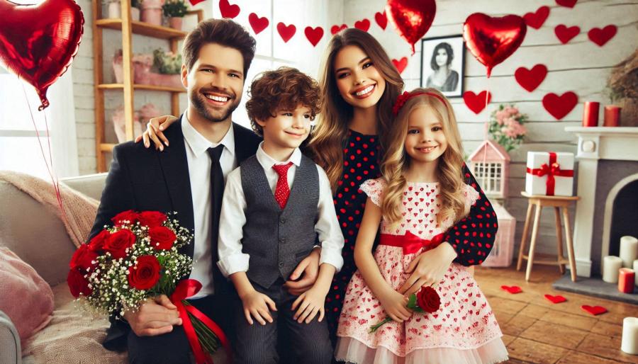 Dress up with family for Valentine's Day