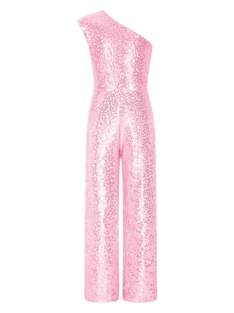 Sequin One-Shoulder Jumpsuit for Kids Girls