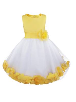 Toddler/Kids Girls Flower Petals Tulle Dress