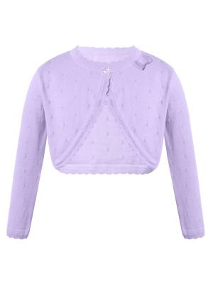 Toddler/Kids Girls Christmas Solid Long-sleeve Cotton Cardigan Bolero front image