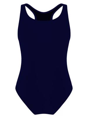 Kids Girls One-Piece Sleeveless Swimsuit Keyhole Back Monokini front image
