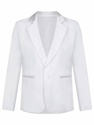 Kids Boys One-Button Lapel Blazer Jacket