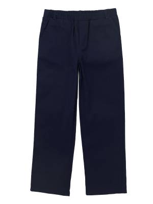 Kids Boys Elastic Waistband Belt Loop Pants for Wedding Birthday Party