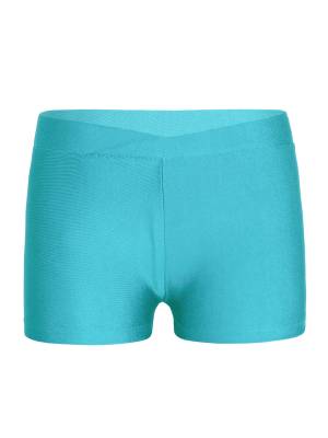 Kids Girls Stretchy V-front Waistband Sports Shorts front image