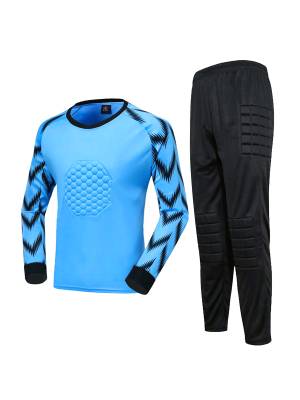 Kids Boys Two-Piece Long Sleeve Shirt and Pants Soccer Training Set
