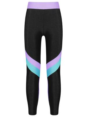 Kids Girls Colorblock Elastic Sport Pants front image