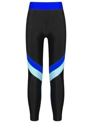 Kids Girls Colorblock Elastic Sport Pants front image