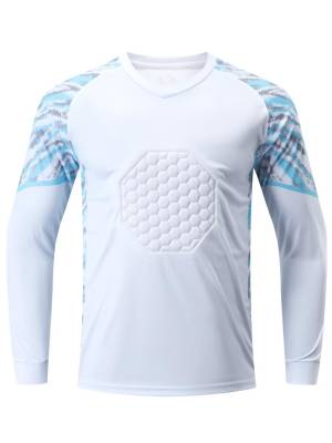 Kids Boys Long Sleeve Protective Sponge Pads  Football Goalkeeper Sport Top