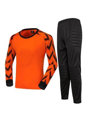 Men Football Goalkeeper Goalie Sport Suit Long Sleeve Top and Pants Sets front image