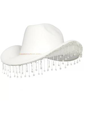 Adult Bling Rhinestone Hat Costumes Props for Bachelorette/Bridal Party front image
