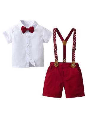 Baby Boys Cotton Gentleman Outfit Birthday Wedding Party Suits