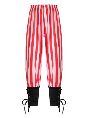 Kid Boys Stripes Ankle Banded Medieval Renaissance Pants