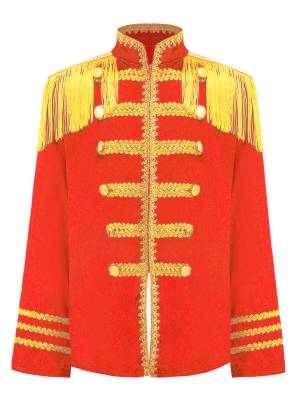 Kids 1960s British Long Sleeve Fringe Musician Costume Shirt