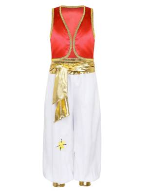Kids Boys 2pcs Sleeveless Vest and Pants Arabian Prince Costume Set