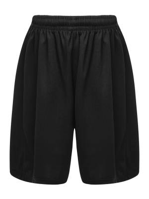 Kids Boys Solid Color Athletic Drawstring Sports Trunks front image