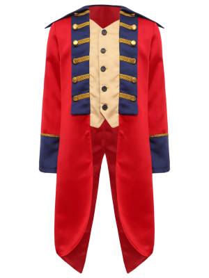 Kids Long Sleeve Lapel British Tailcoat Medieval Costume front image
