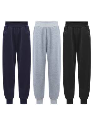 Kids Boys 3pcs Pack Solid Color Sports Sweatpants with Pockets front image