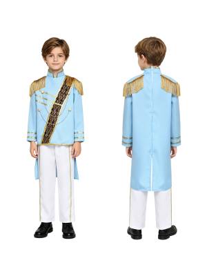 Boys Costume Coat Top Outfit Performance Set Court Photo Shooting Formal Theme front image
