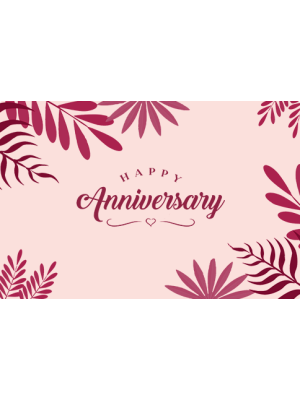 Gift Card-Happy Anniversary front image