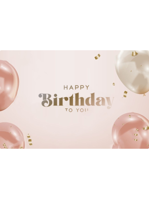 Gift Card-Happy Birthday front image