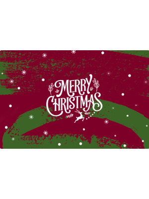 Gift Card-Merry Christmas front image